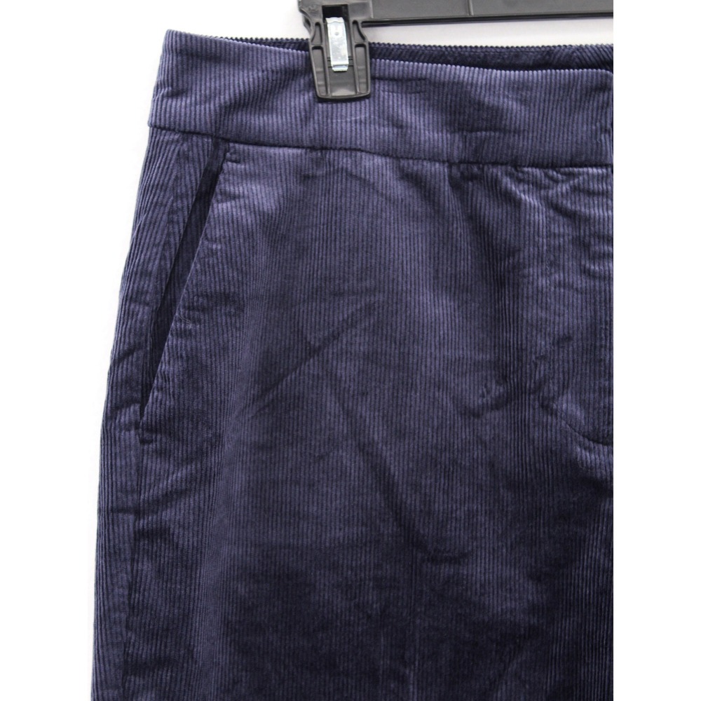 Boden Corduroy Tapered Trousers Fine Wale Stretch Pants Size 10 Navy Blue R0169 - Picture 3 of 11
